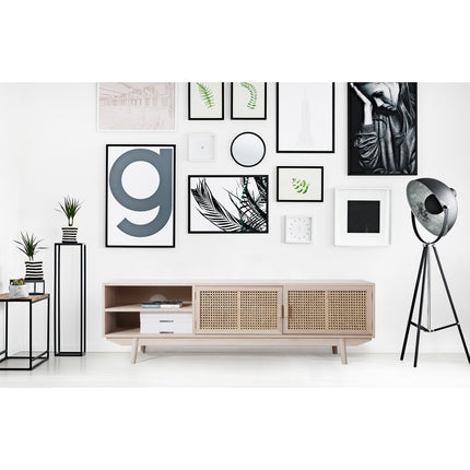 Lowboard 150x36 cm rotan front