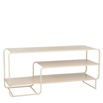Jules Salontafel - L110 x B38 x H50 cm - Metaal - Lichtbruin