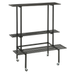 Greenrax Plantenstandaard - L90 x B44 x H102 cm - Metaal - Zwart