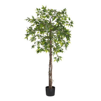 Ficus Kunstplant in Bloempot - H150 x Ø50 cm - Groen