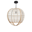 Pella Hanglamp - H44 x Ø45 cm - Linnen - Beige