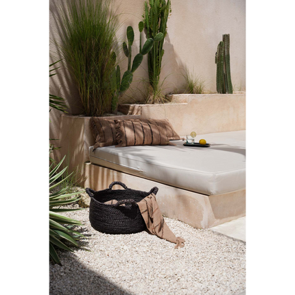 The Oh My Gee Kussenhoes - Beige Zwart - 35x100