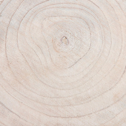 Pia Boomstam Bijzettafel - H14 x Ø40 cm - Lichtbruin