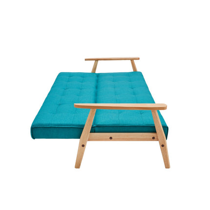 Slaapbank in Scandinavisch getextureerde petroleum