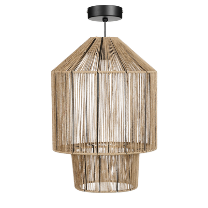 Elsa Hanglamp - H49 x Ø35 cm - Jute - Lichtbruin
