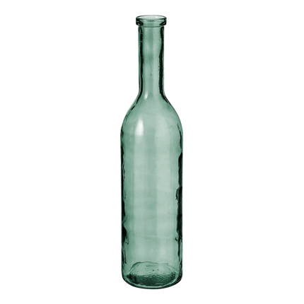 Rioja Fles Vaas - H75 x Ø18 cm - Gerecycled Glas - Groen