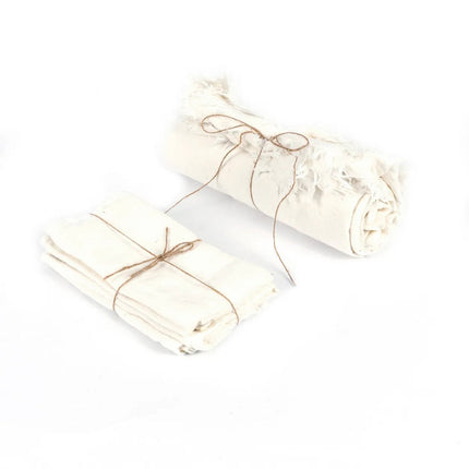 Het linnen tafelkleed - Wit - 150x150