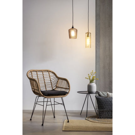 Set van 2 fauteuils in rotan look, naturel