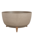 Doppio Bloempot op Poten - H22 x Ø47 cm - Polypropyleen - FSC Mix - Taupe