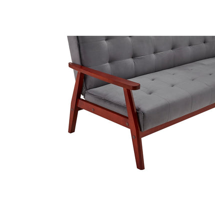 Scandinavische fluwelen donkergrijze slaapbank