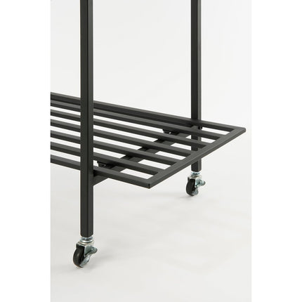 Greenrax Plantenstandaard - L90 x B44 x H190 cm - Metaal - Zwart
