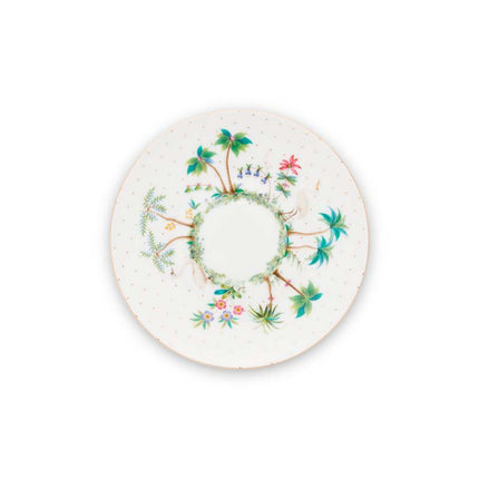 Set/2 Kop & Schotel Jolie Dots Goud 280ml