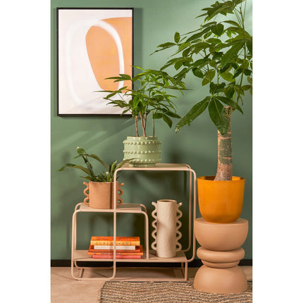 Jules Sidetable - L70 x B30 x H76 cm - Metaal - Lichtbruin