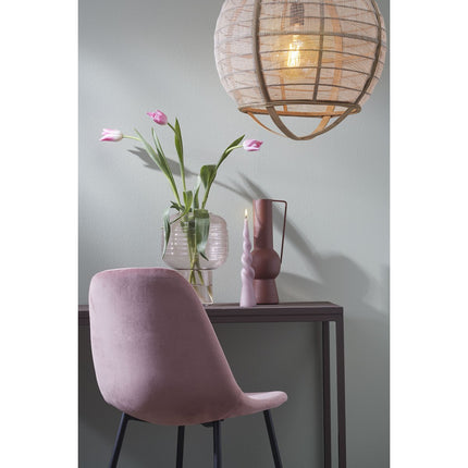 Pella Hanglamp - H44 x Ø45 cm - Linnen - Beige