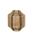 Liliano Lantaarn - H36 x Ø30 cm - Jute - Donkergroen