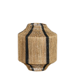 Liliano Lantaarn - H36 x Ø30 cm - Jute - Zwart