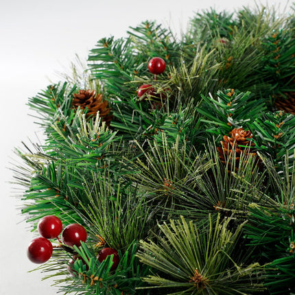 Warth Kerstkrans met Decoratie - Ø60 cm - Groen