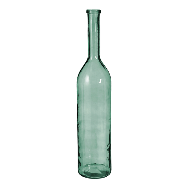 Rioja Fles Vaas - H100 x Ø21 cm - Gerecycled Glas - Groen