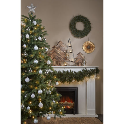 Brampton Kunstkerstboom met LED Verlichting - H215 x Ø142 cm - Groen