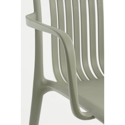 Paloma Tuinstoel - L53 x B53 x H78 cm - Polypropyleen - Groen