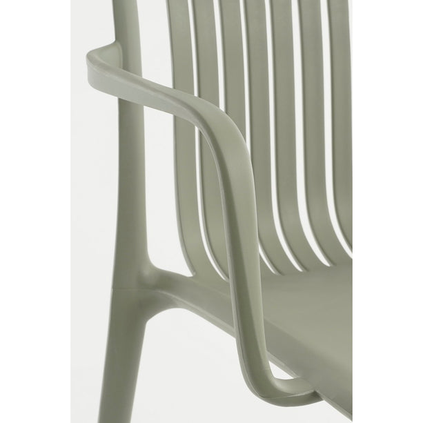 Paloma Tuinstoel - L53 x B53 x H78 cm - Polypropyleen - Groen