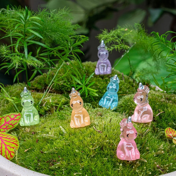 Glow in the dark - Unicorns - Multi - ↑ 2,5 cm - 6 stuks