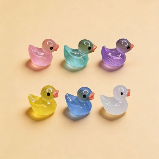 Glow in the dark - Ducks - Multi - ↑ 2 cm - 7 stuks