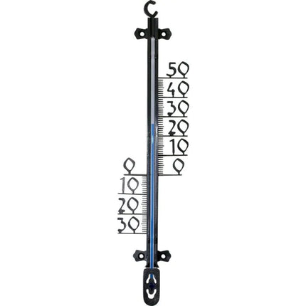 Hendrik Jan Buitenthermometer – Kunststof, Zwart, 26 cm