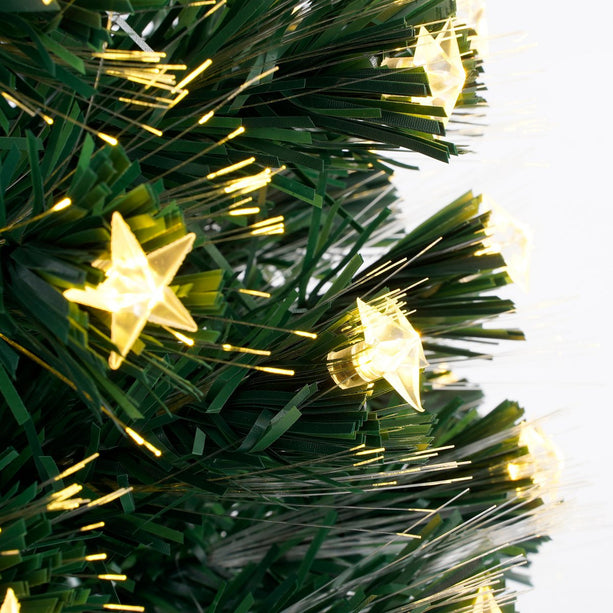 Mercury Kunstkerstboom met Fibre Optic Verlichting - H90 x Ø40 cm - Groen