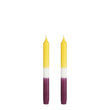 Dip-dye Dinerkaars - Set van 2 - H25 cm - Geel