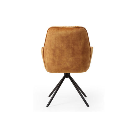 Fauteuil met 360° draaifunctie, goud