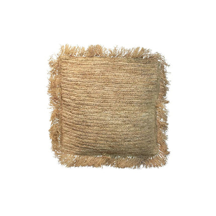 De Raffia Kussenhoes Vierkant - Naturel - 40x40