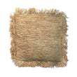 De Raffia Kussenhoes Vierkant - Naturel - 60x60