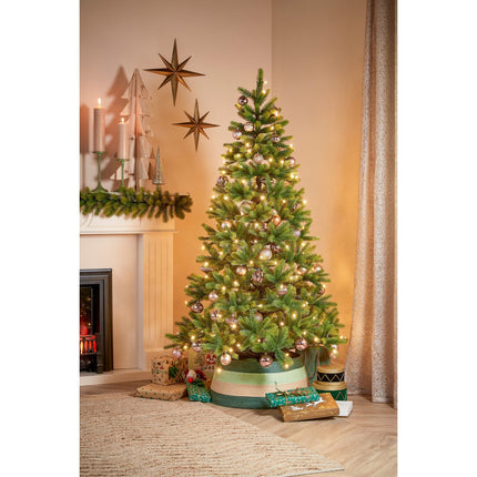 Nagoya Kunstkerstboom met Warm Witte LED Verlichting - H180 x Ø108 cm - Groen