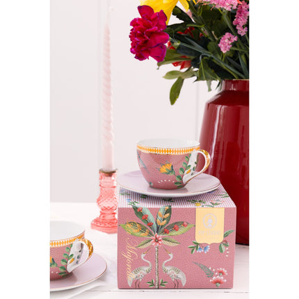 Set/2 Kop & Schotel La Majorelle Roze 280ml