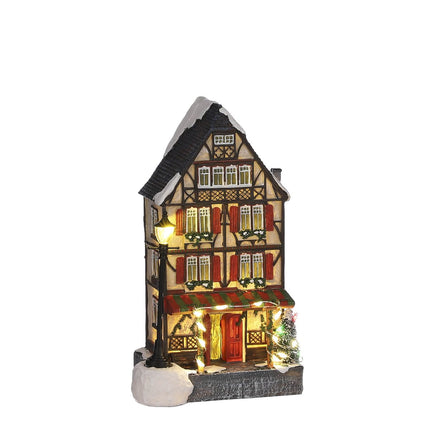 LuVille Kerstdorp Miniatuur Duitse Bar - L11 x B9 x H19 cm