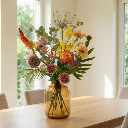 Kunstbloemenboeket - Tropical Chic Deluxe - Real Touch - 13 stelen - ↑ 105 cm