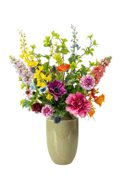 Kunstbloemen boeket - Bold & bright Deluxe - Real Touch - 16 stelen - ↑ 85 cm
