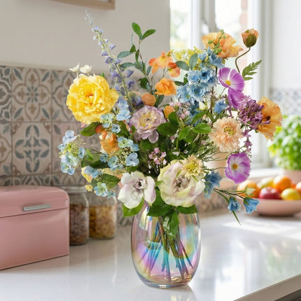 Kunstbloemenboeket - Soft Spring Deluxe - Real Touch - 18 stelen - ↑ 85 cm