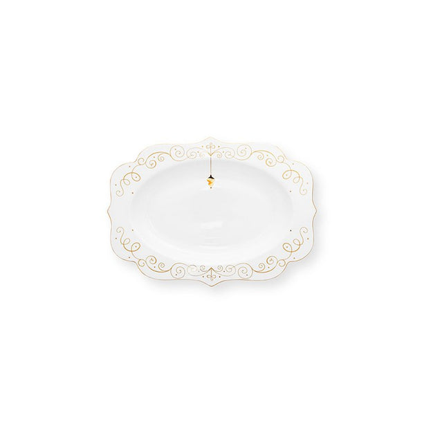 Oval Platter Royal Winter White 40x28.5cm