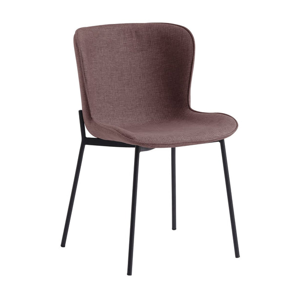 Set van 2 eetkamerstoelen, rood