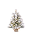 Dinsmore Kunstkerstboom in Jute met LED Verlichting - H60 x Ø50 cm - Frosted Green