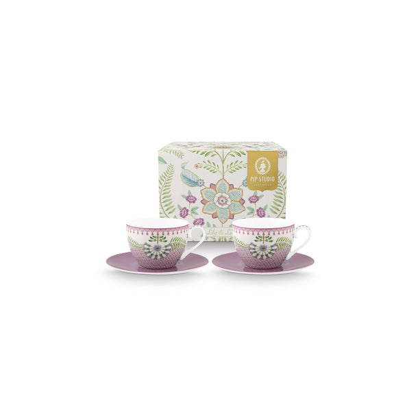 Set/2 Cups and Saucers Lily&Lotus 280ml