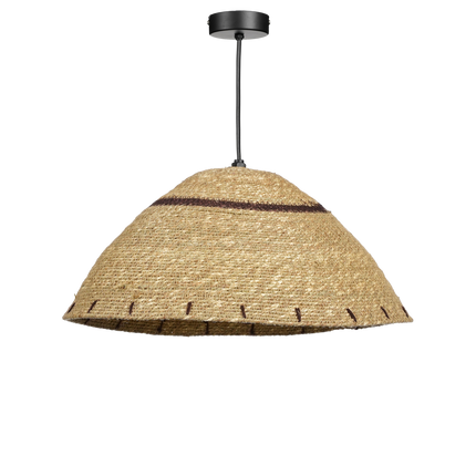 Joulz Hanglamp - H16 x Ø36 cm - Jute - Lichtbruin