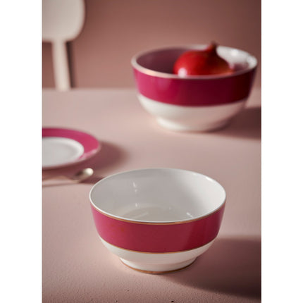 Bowl Pip Chique Gold-Pink 18cm