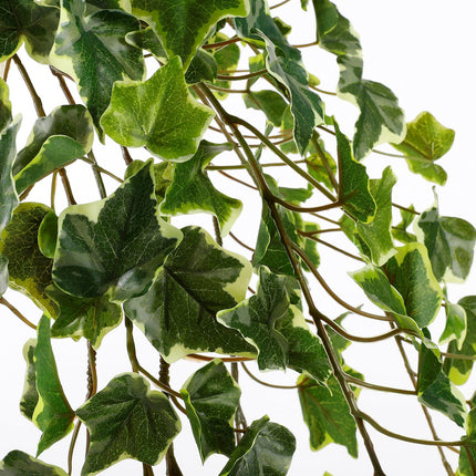 Hedera Kunst Hangplant - H129 cm - Groen Bont