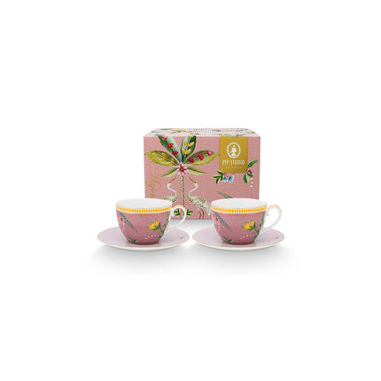 Set/2 Kop & Schotel La Majorelle Roze 280ml