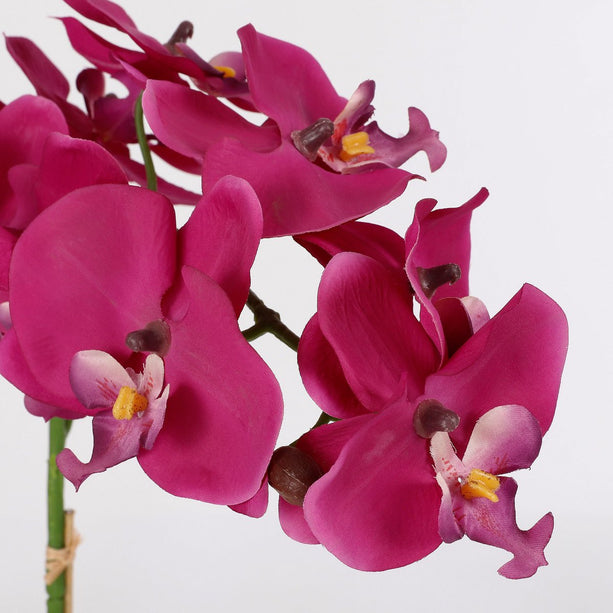 Phalaenopsis Kunstplant in Bloempot Tusca - H60 x Ø16 cm - Paars