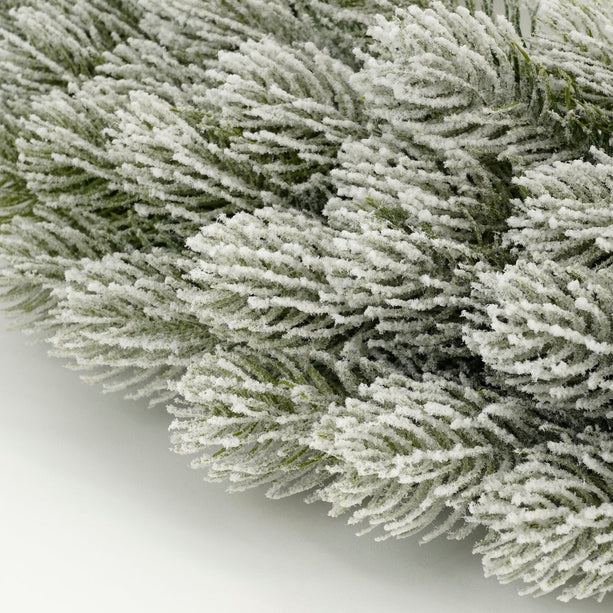 Nigata Kerstkrans - Ø60 cm - Groen Frosted