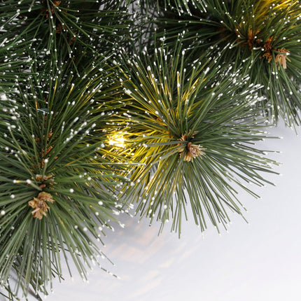 Glendon Kerstkrans met LED Verlichting - Ø45 cm - Groen